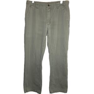 Royal Robbins Cargo Pants 100% Cotton Mid Rise Straight Slash Pocket Gray 34x32